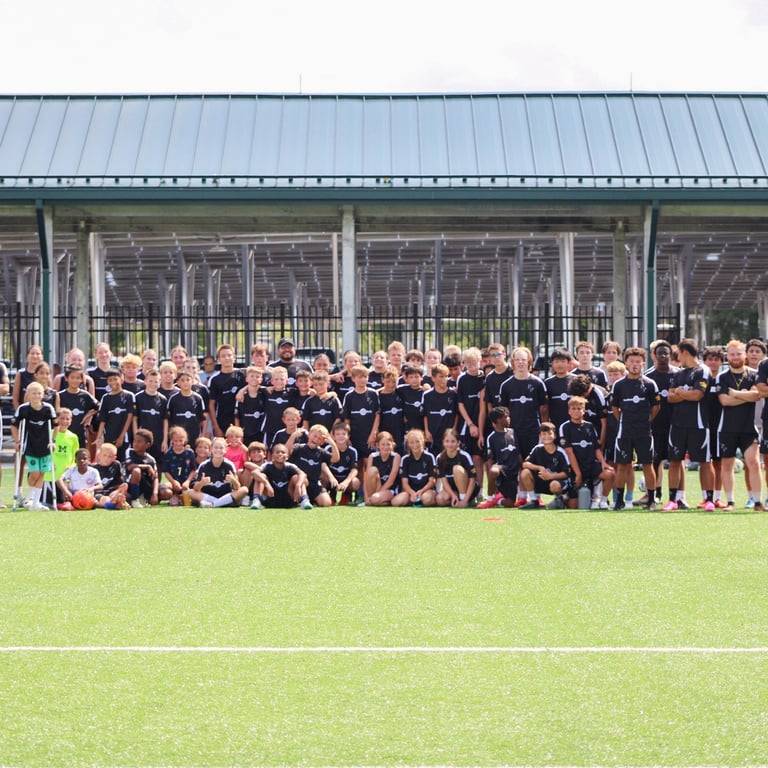 Players and coaches together at a Path2Pro camp